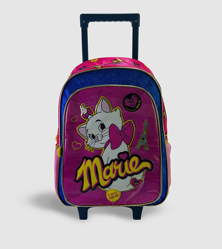 Disney Marie Cute Fur Ya Theme Backpack Trolley Set