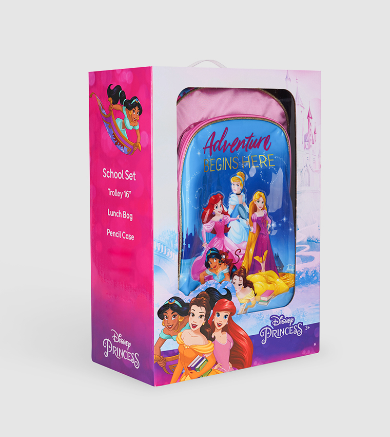 Disney Princess Adventure Begins Here Trolley Backpack Set