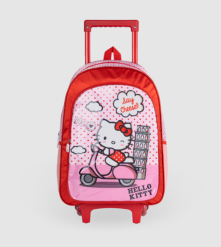 Sanrio Hello Kitty Say Cheese 18" Trolley Backpack Set