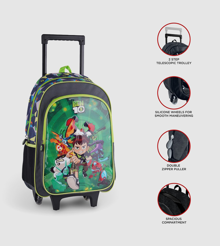 Cartoon Trolley Ben 10 Trolley Backpack Ben 10 Omniverse School