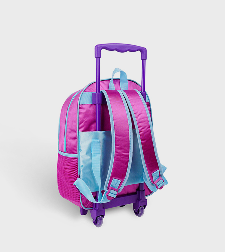 Printed 16" Trolley Backpack Set