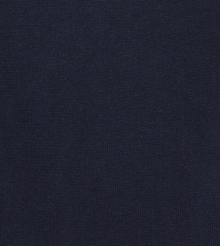 Regular Fit Long Sleeve Sweater - Navy