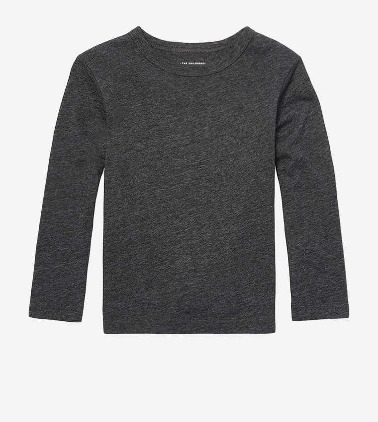 Long Sleeve Layering T-Shirt - Black TCP2102823