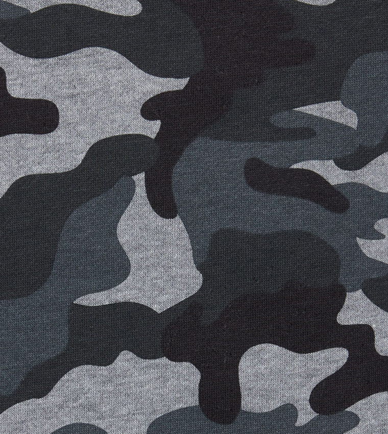 Long Sleeve Printed Pullover - Grey TCP2107198