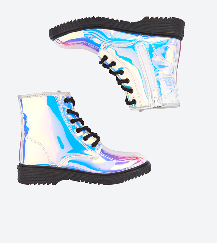 Holographic boots sale children's place