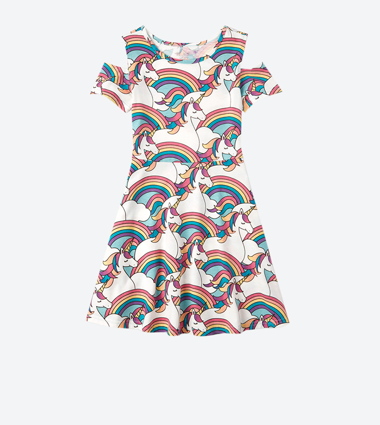 Children's place white dress best sale