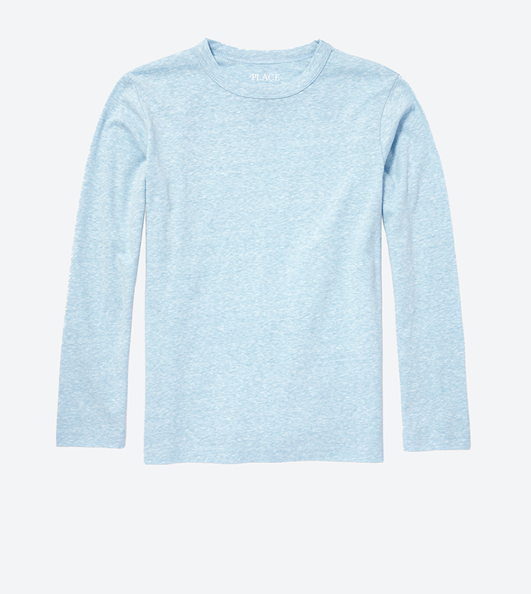 Long Sleeves Heather Effect T-Shirt