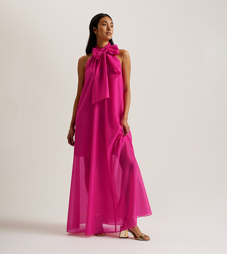 ARIKAA Bow Detail Maxi Dress