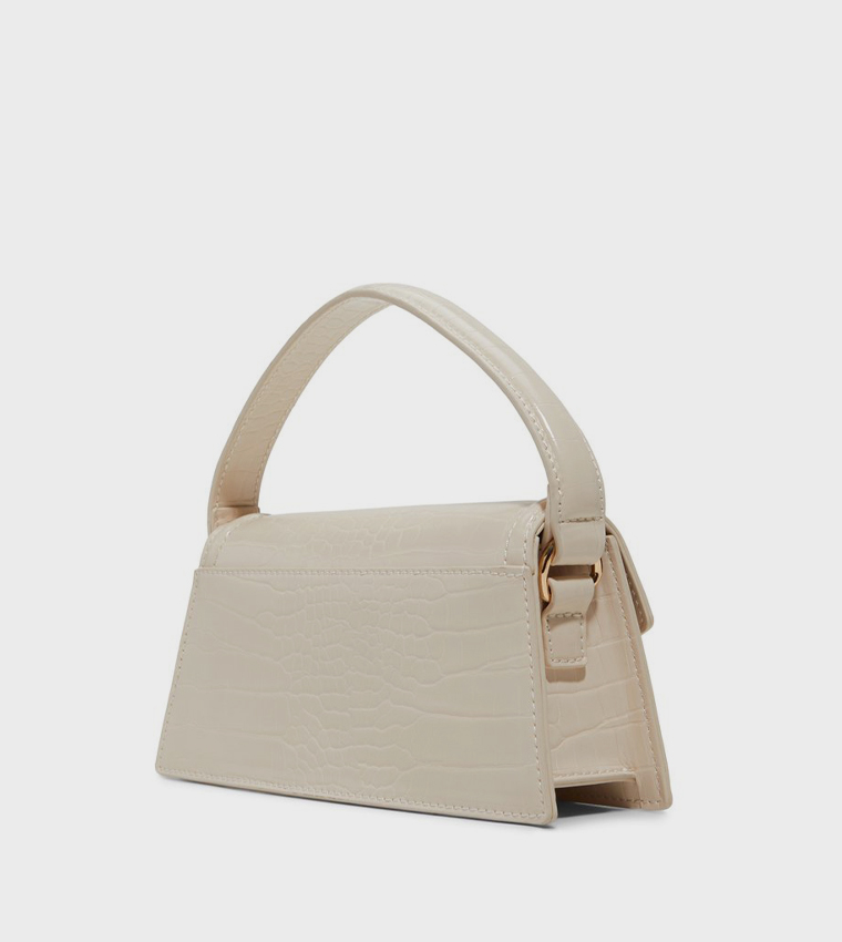 TEAGANN Textured Top Handle Bag