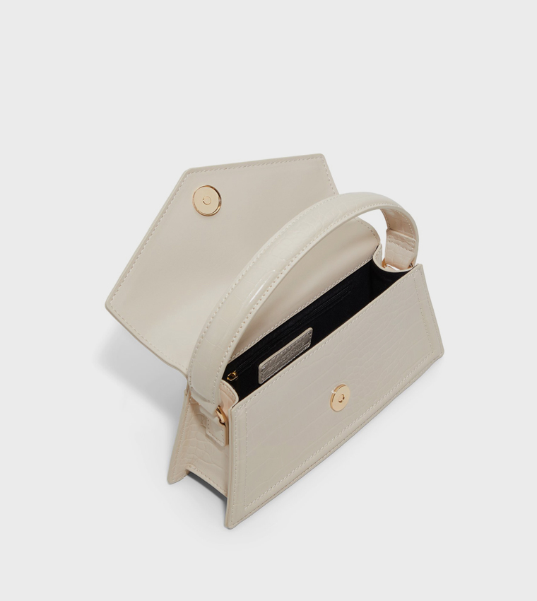 TEAGANN Textured Top Handle Bag