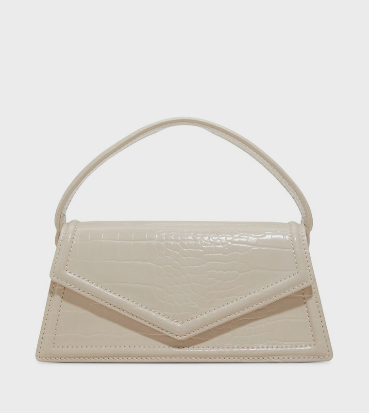 TEAGANN Textured Top Handle Bag