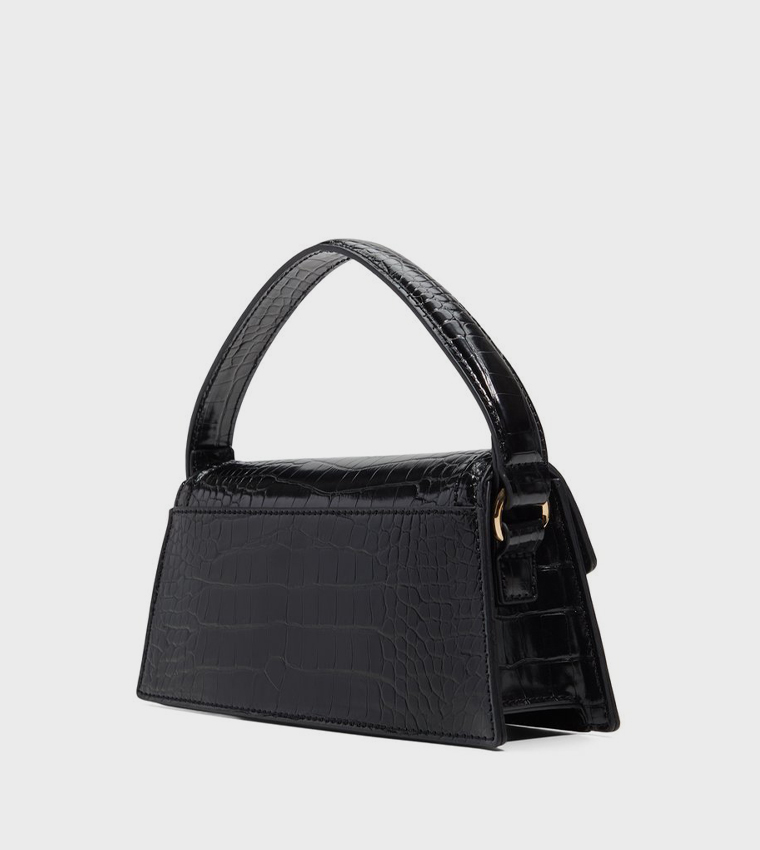 TEAGANN Textured Top Handle Bag