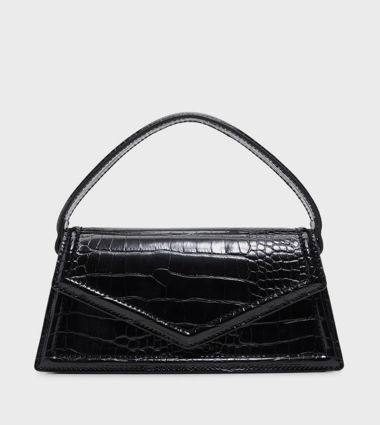 TEAGANN Textured Top Handle Bag