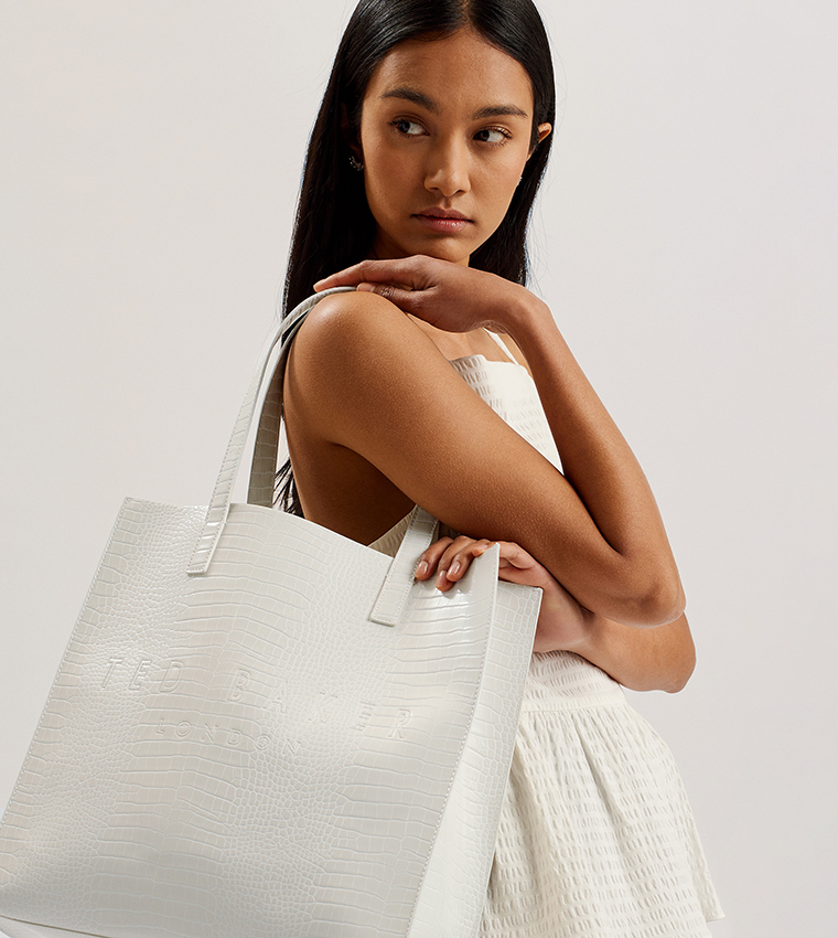 CROCCON Textured Tote Bag