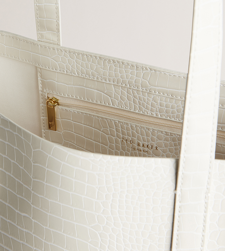 CROCCON Textured Tote Bag