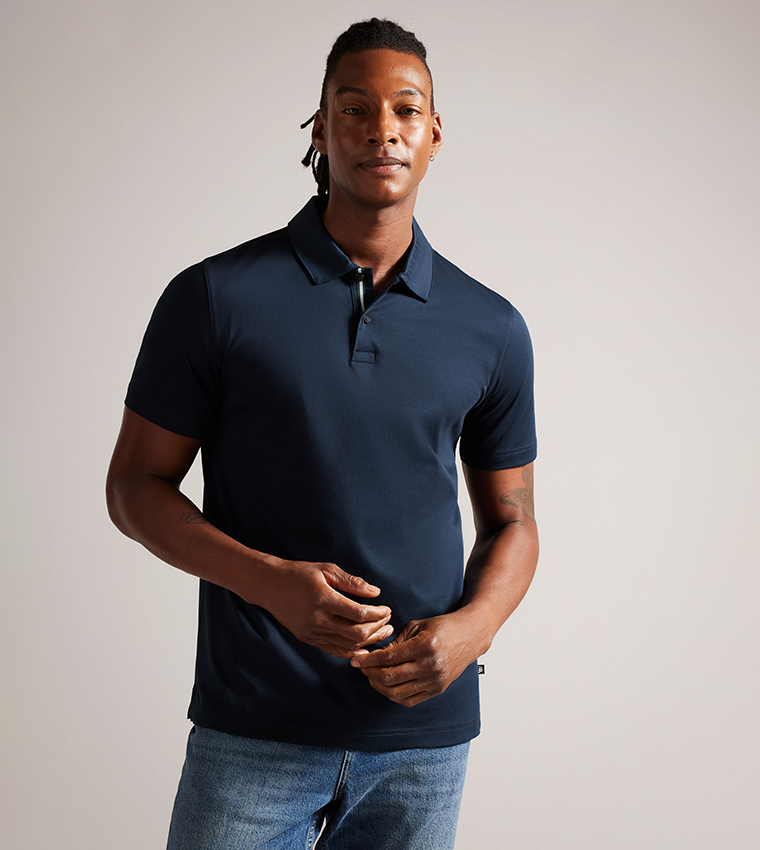 ZEITER Solid Short Sleeves Polo T-Shirt