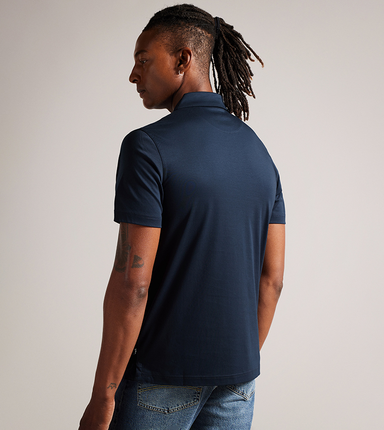 ZEITER Solid Short Sleeves Polo T-Shirt