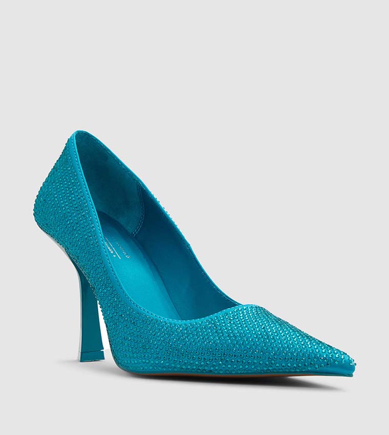 Teal blue pumps store