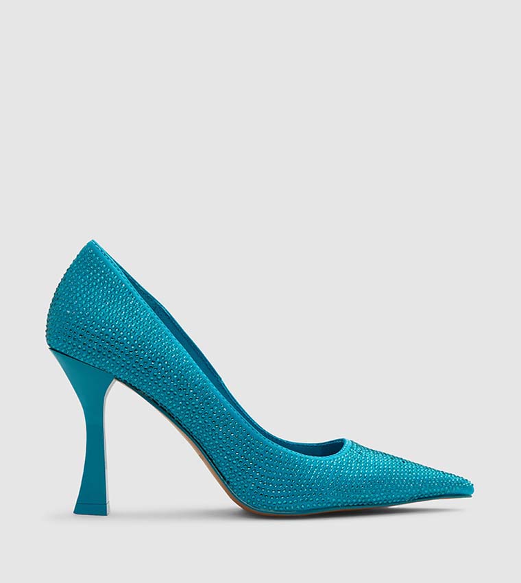 Teal pumps heels store