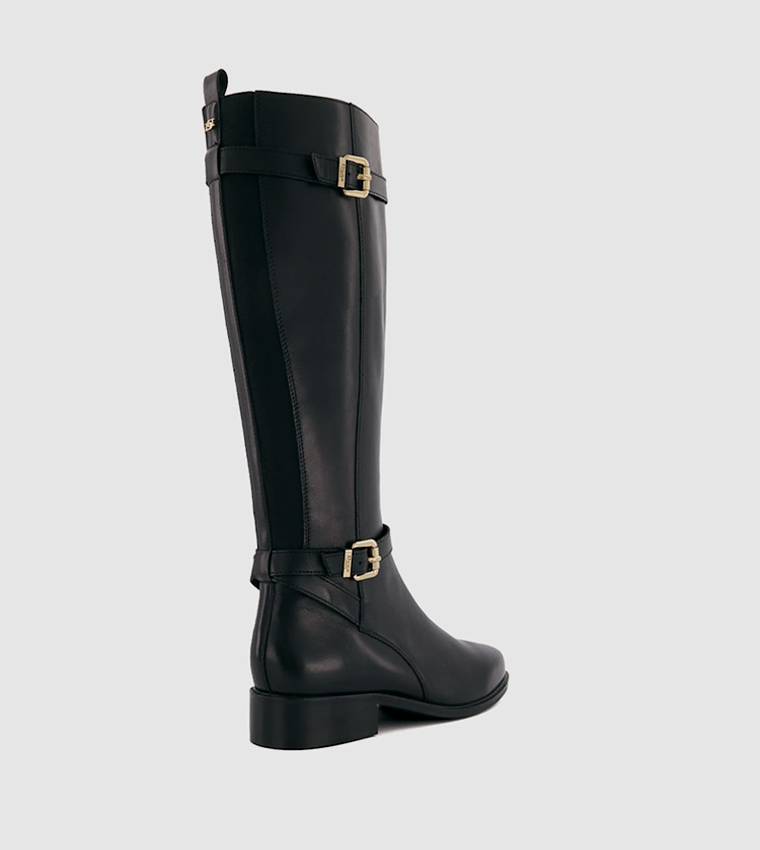 Dune leather knee high boots hotsell