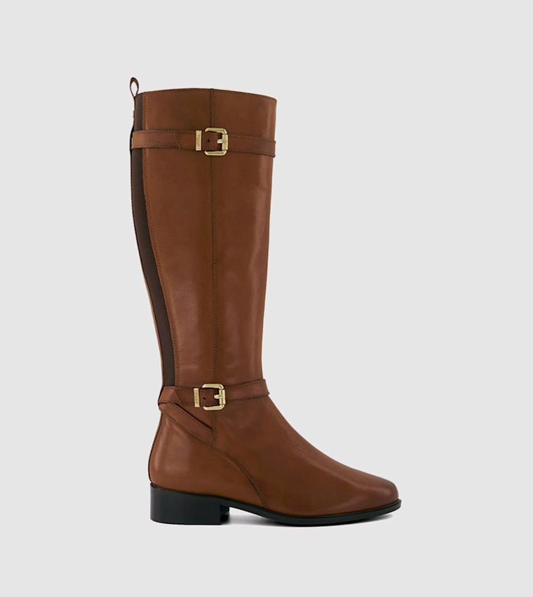 TEPI Leather Knee-High Boots