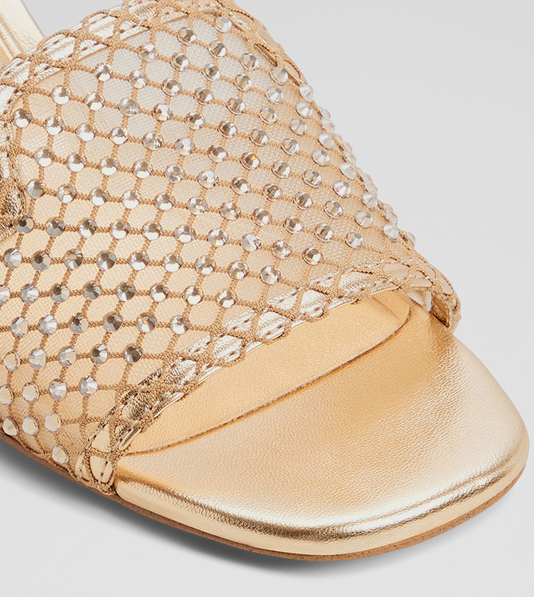 TESSI Embellished Block Heel Sandals