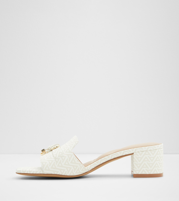 TESSINA Monogram Block Heel Sandals