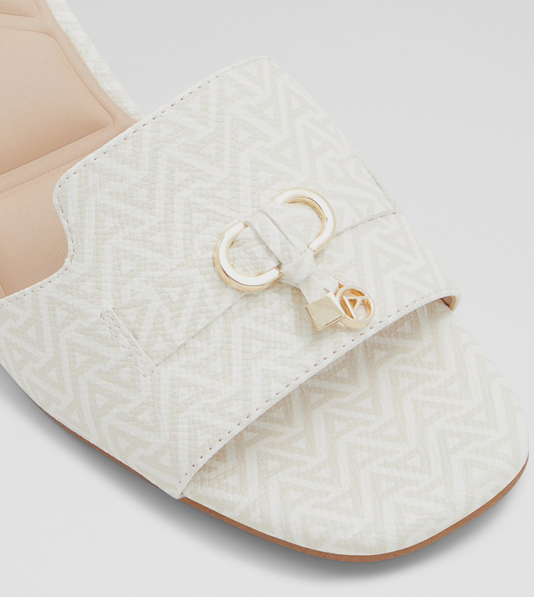 TESSINA Monogram Block Heel Sandals