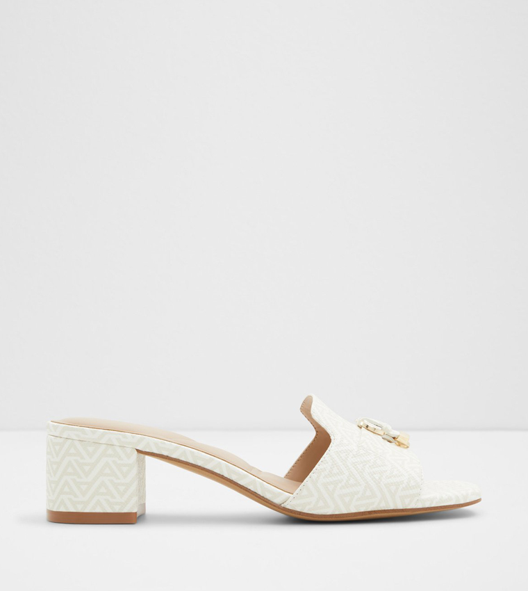 TESSINA Monogram Block Heel Sandals