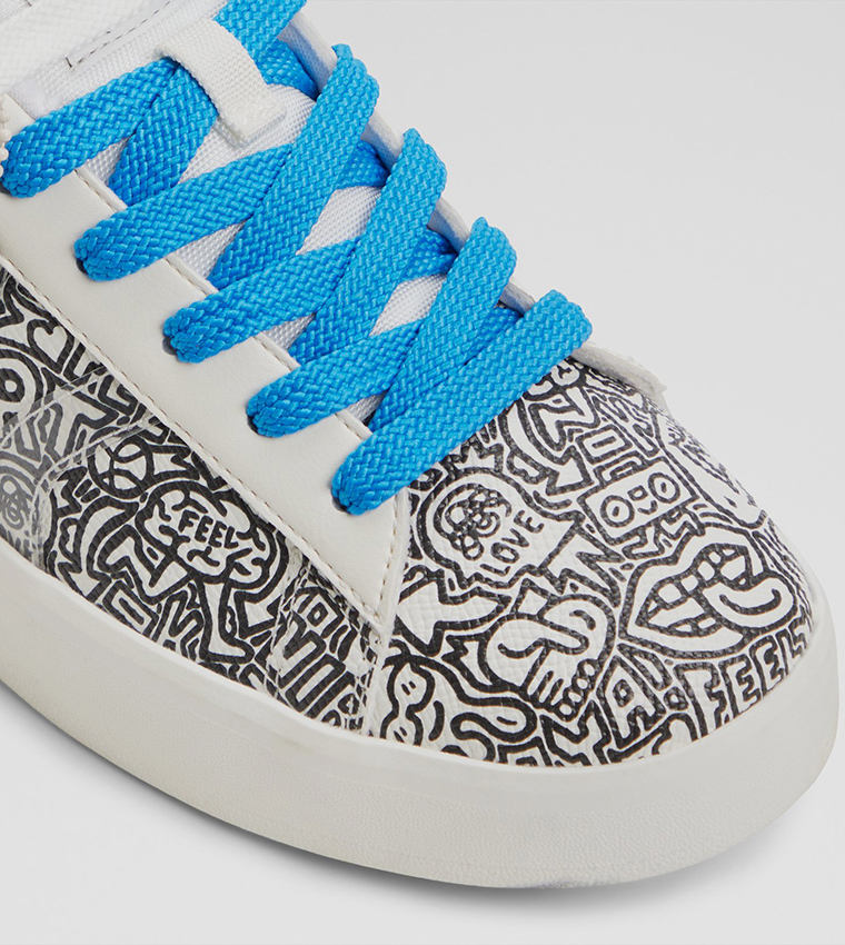 TGOODMAN01 Printed Lace Up Sneakers