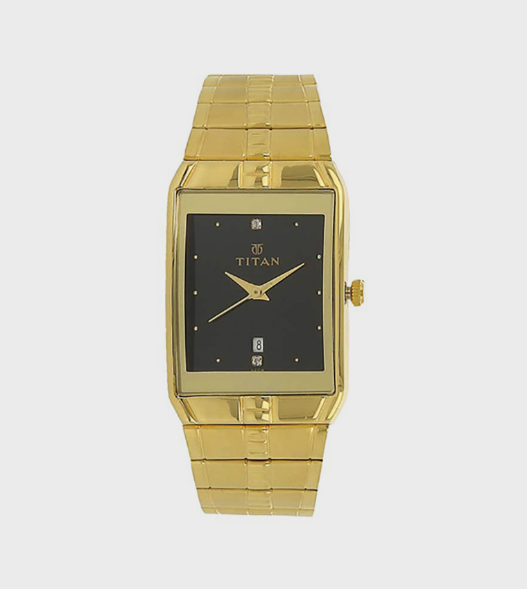 Black Dial Analog Watch