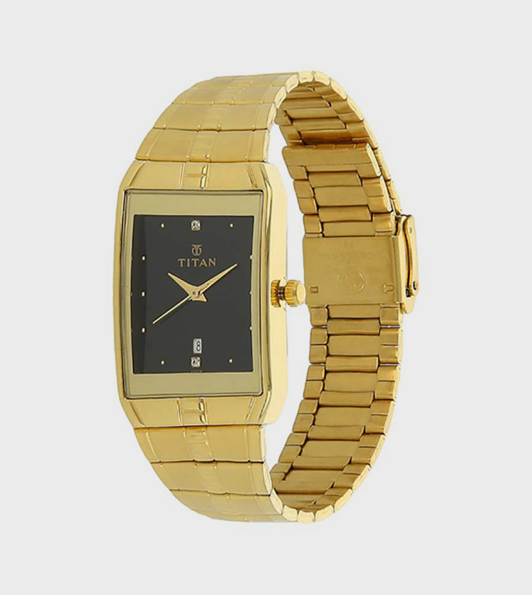 Black Dial Analog Watch