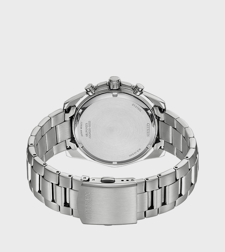 QUARTZ CHRONOGRAPH Silver Dial Analog Watch