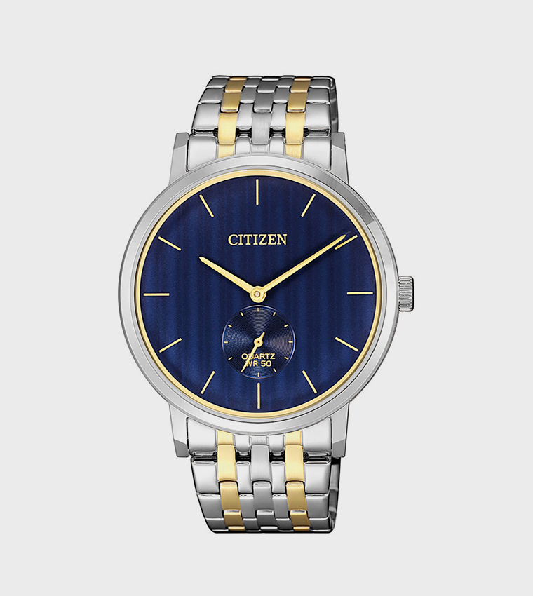 Buy Citizen Quartz Blue Dial Analog Watch In Blue 6thstreet Qatar 0135