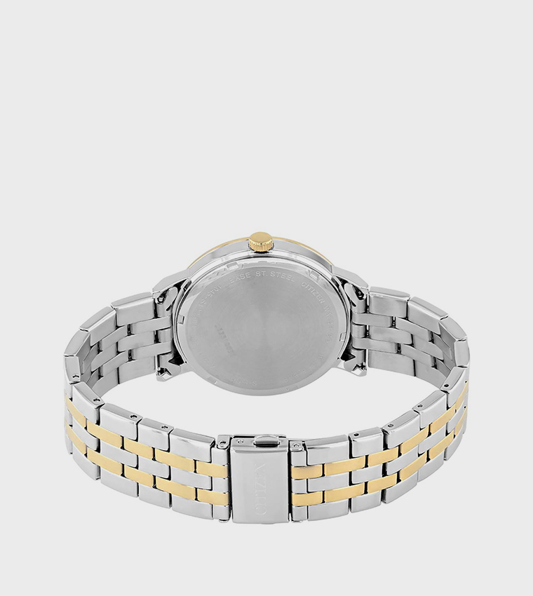 QUARTZ Black Dial Analog Watch