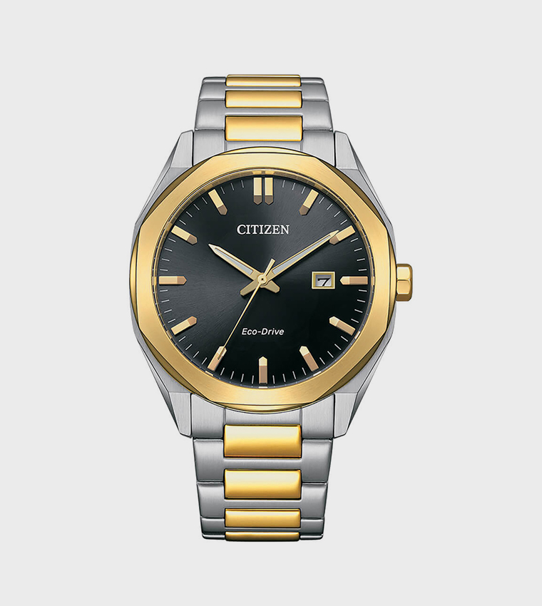ECO-DRIVE Black Dial Analog Watch
