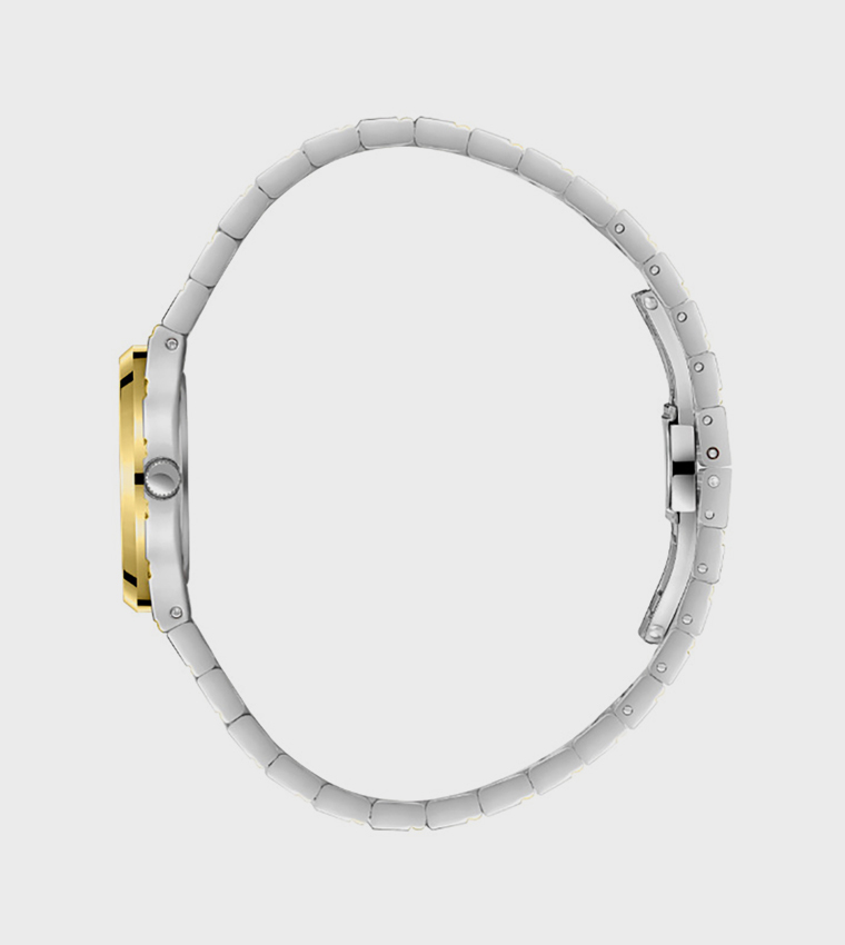 Silver Dial Stainless Steel Strap Analog Watch