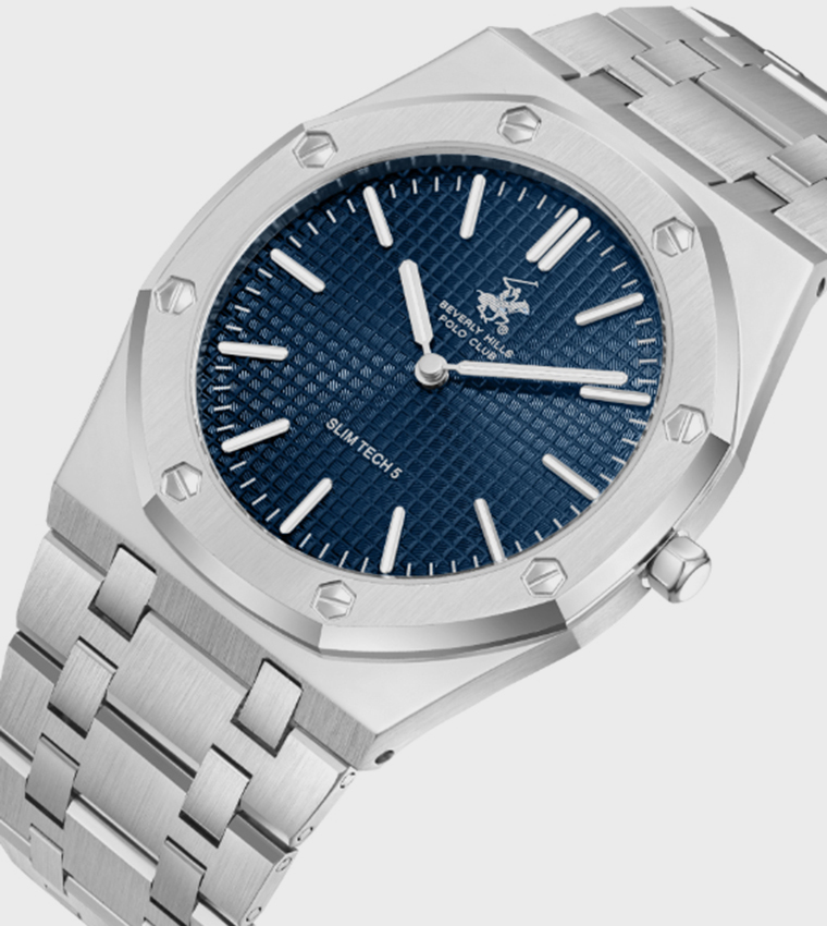 Navy Dial Analog Watch