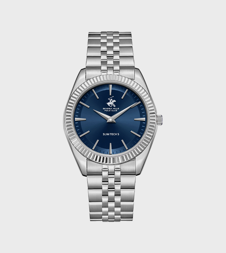 ساعة أنالوج بخلفية كحلية