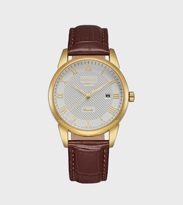 Ivory Dial Analog Watch