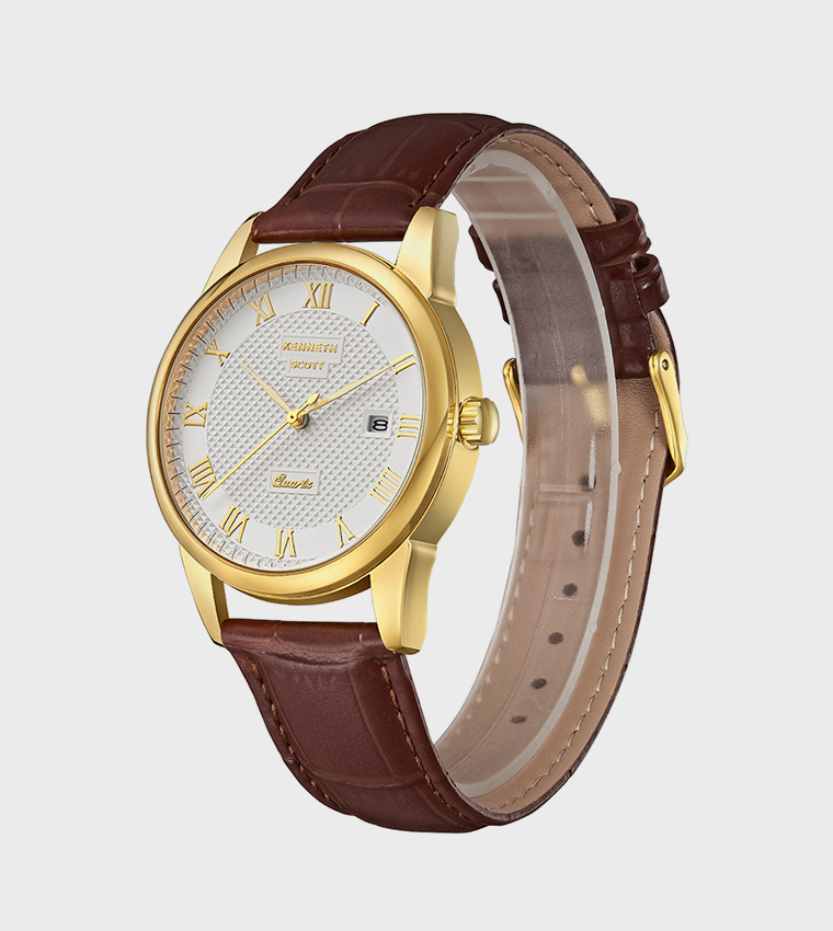 Ivory Dial Analog Watch