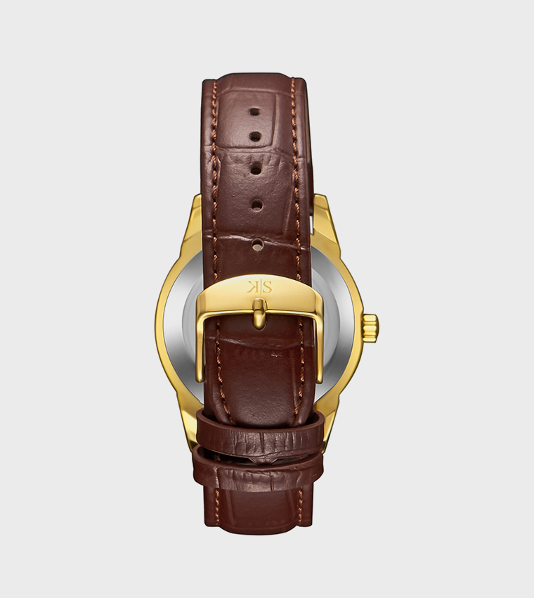 Ivory Dial Analog Watch