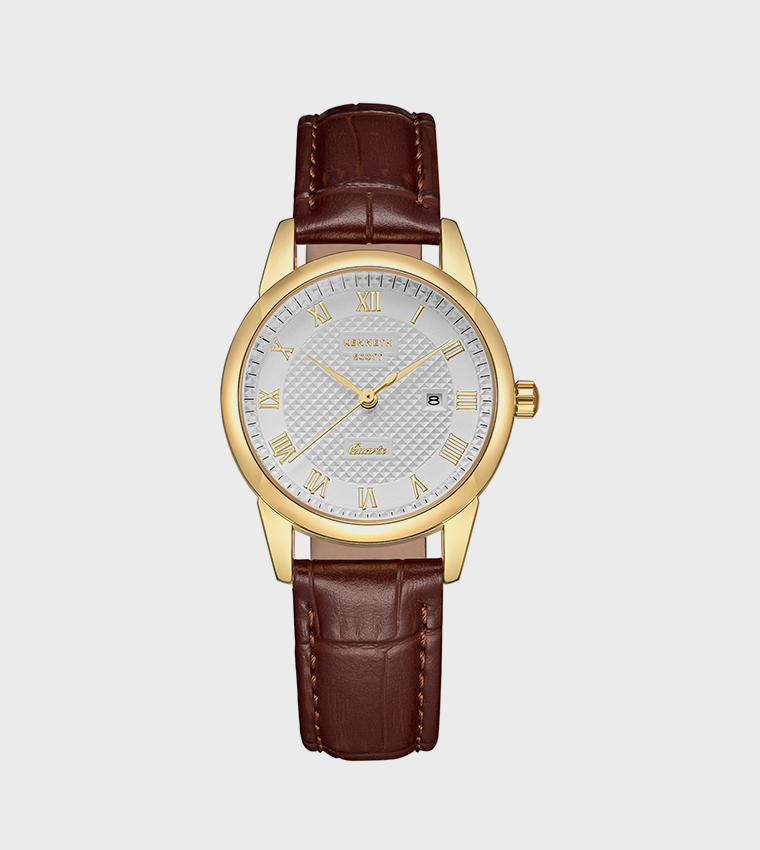 Ivory Dial Analog Watch