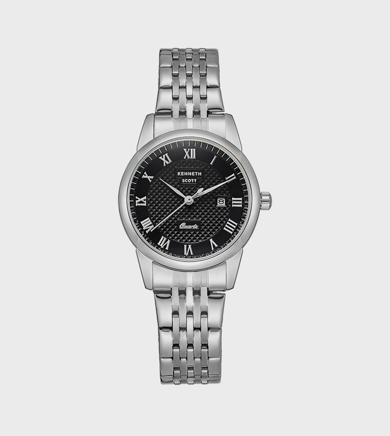 Black Dial Analog Watch