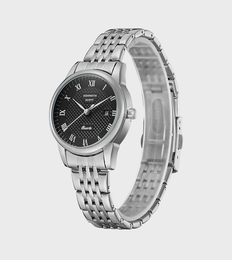 Black Dial Analog Watch