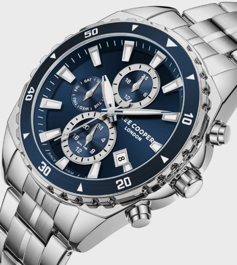 Navy Dial Multifunction Watch