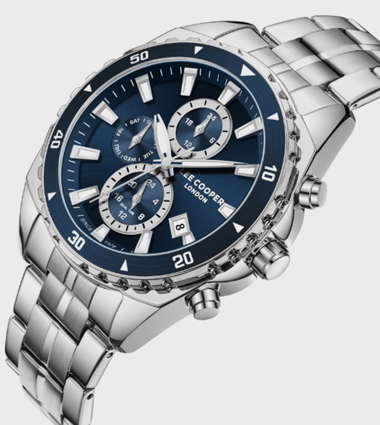 Navy Dial Multifunction Watch