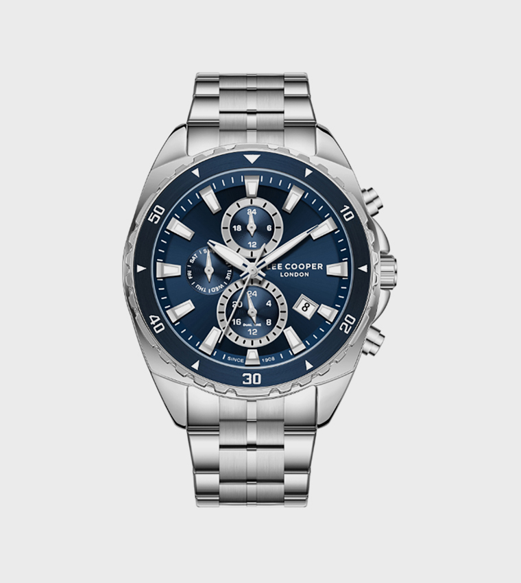 Navy Dial Multifunction Watch