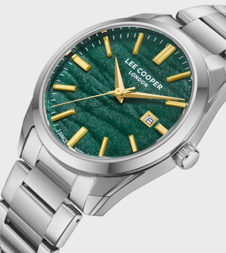Dark Green Dial Analog Watch