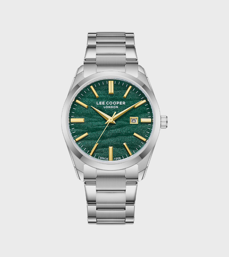 Dark Green Dial Analog Watch